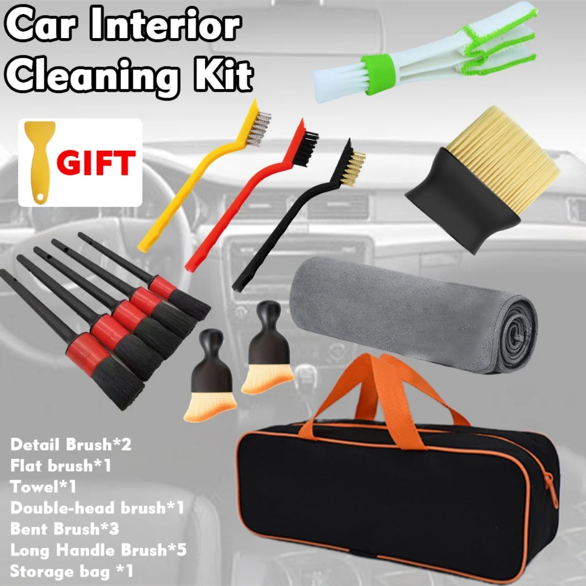 1-15Pcs Car Cleaning Detailing - Dirt Brush Interior review and price