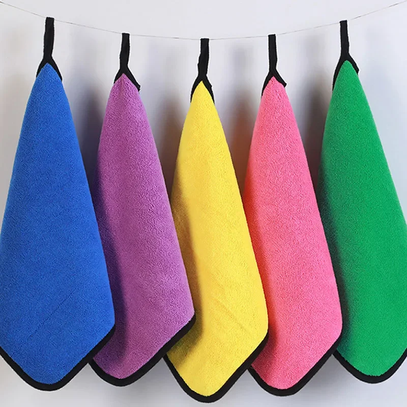 1/5PCS Thickened Car Washing T - Microfiber Towel Detailing review and price