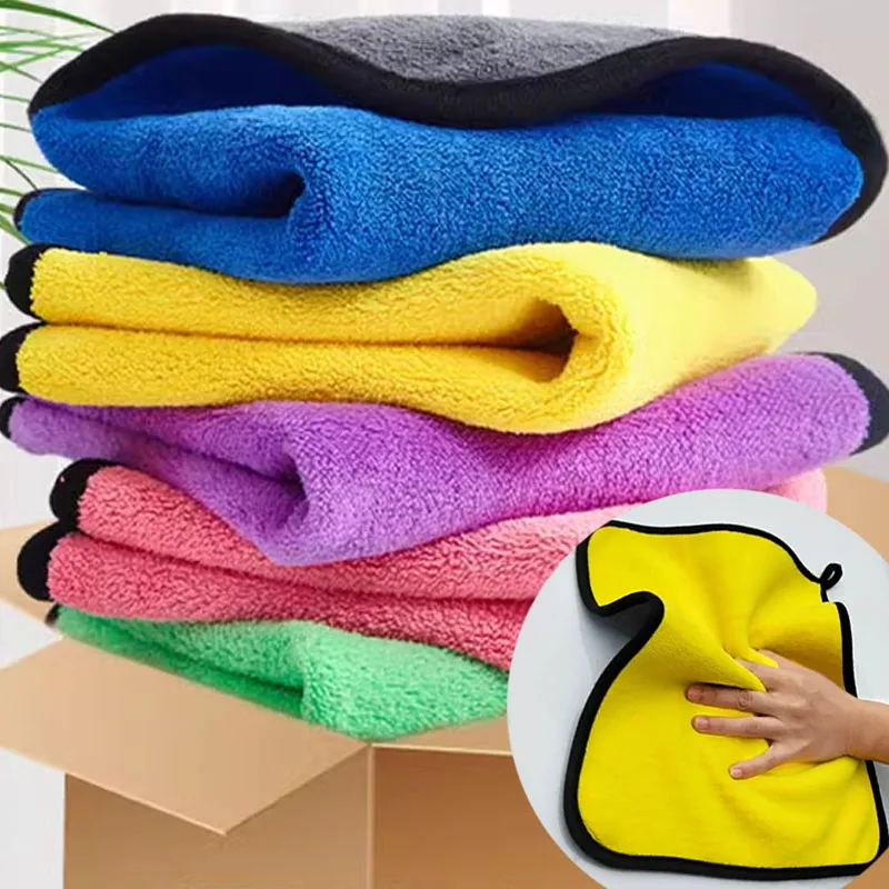 1/5pcs Thicken Car Microfiber  - Microfiber Towel Detailing review and price