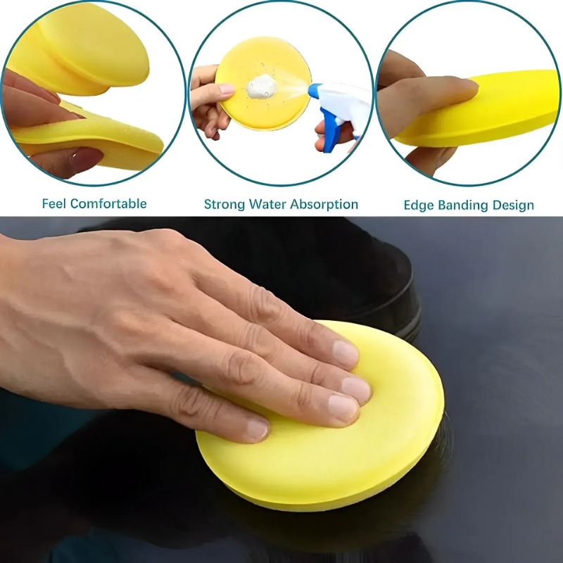 6PCS Car Care Foam Wax Applica - Wax Applicator Pad review and price