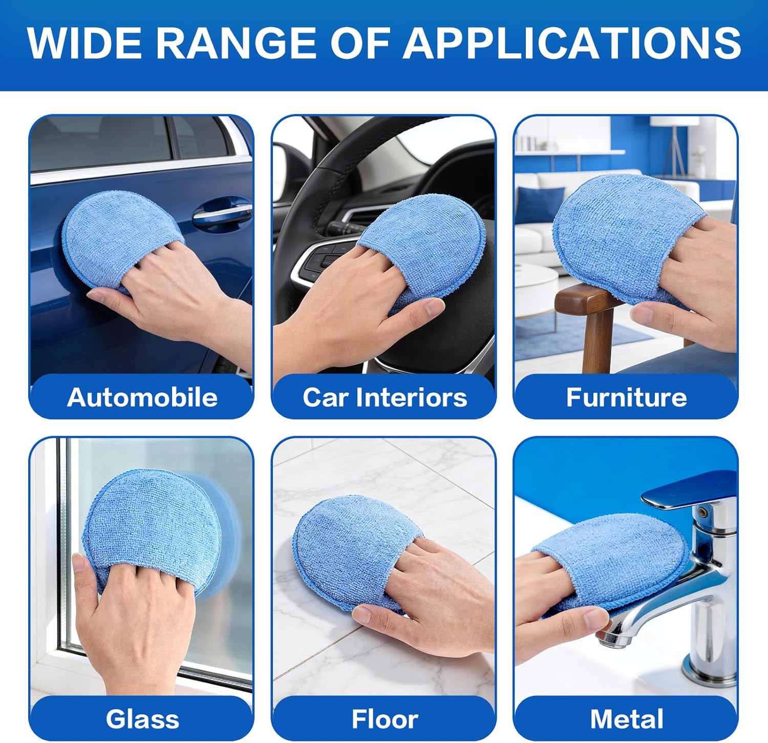 Auto Cleaning Sponge Brush Wax - Wax Applicator Pad review and price
