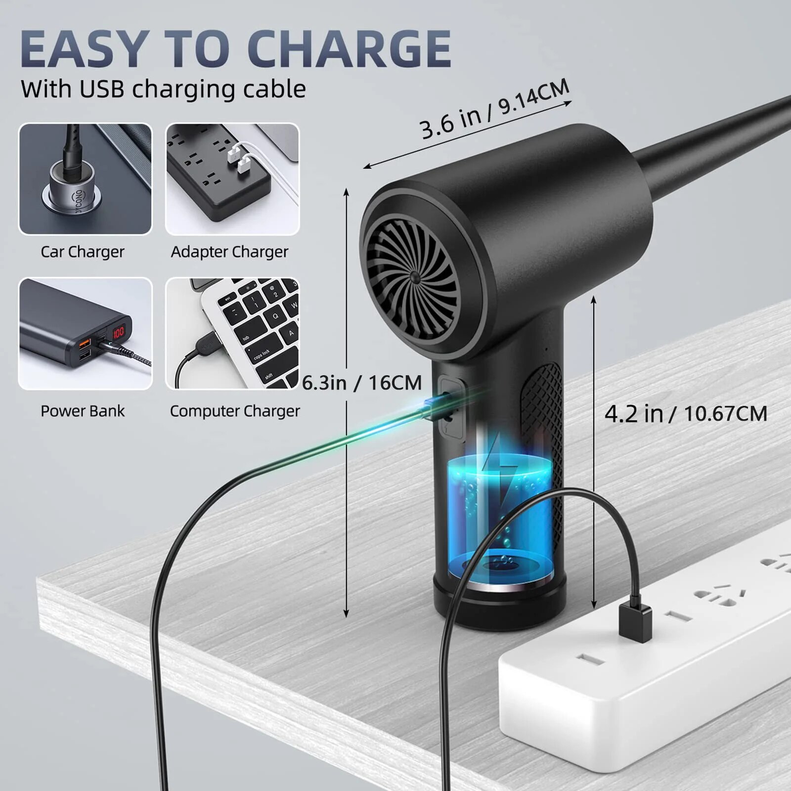 Compressed Air Duster Electric - Dryer Car Blower review and price